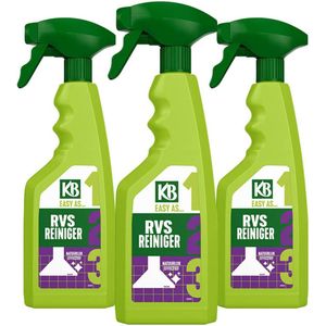 3x KB Easy RVS Reiniger Spray 500 ml