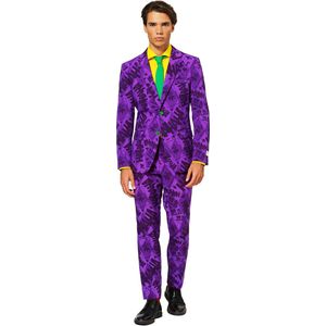 OppoSuits The Joker™ - Mannen Kostuum - Paars - Carnaval - Maat 48