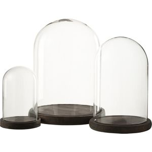 J-Line stolp - glas - donkerbruin - large