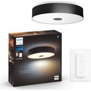 Philips Hue Fair plafondlamp - White Ambiance - zwart - Bluetooth - incl. 1 dimmer switch