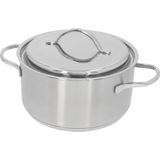 Demeyere Resto 3 RVS Kookpan – Kookpan inductie – 20 cm – 3L Inhoud - Deksel Inbegrepen