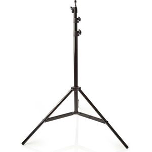 Lampstatief voor Fotostudio - Maximaal draagvermogen: 4.0 kg - Maximale werkhoogte: 260 cm - 3 Segmenten - Inclusief reistas - Aluminium - Zwart