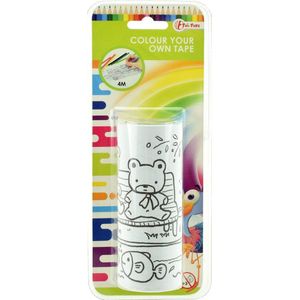 Toi-toys Kleur Je Eigen Sticker Wit 4 M