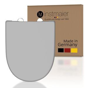 instmaier toiletzitting - Made in Germany - duroplast - D-vorm - Grijs