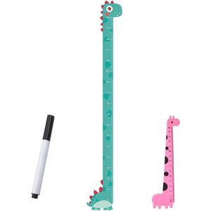 Hoogte Diagram voor Kinderkamer - Meetlat voor Kinderen en Baby- en Peuterkamers - Gepersonaliseerd Cadeau met Kindermeetlat - Kindermuurtattoo - 190 x 33cm