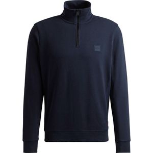 BOSS Zetrust Half Zip Trui Navy - Maat XL - Heren - Schipperstrui