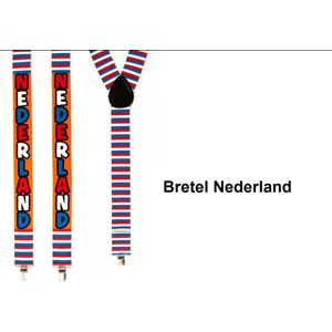 Bretel Nederland luxe - Holland Koningsdag thema feest Nederlands koningsdag festival bretels