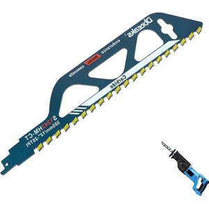 Reciprozaagblad hardmetaal - steen-cellenbeton - accessoires - baksteen-beton - gasbeton