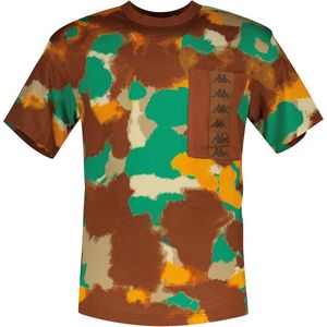 Kappa T-shirt Met Korte Mouwen Fapo Authentic Groen,Bruin XL Man