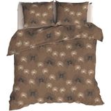 Romanette Tramonti Dekbedovertrek - Eenpersoons - 140x200/220 cm - Taupe