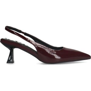 Sacha - Dames - Bordeaux lak slingback pumps - Maat 39