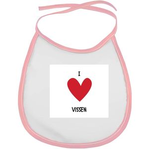 Akyol - ik hou van vissen slabbetje roze - Vissen - dieren liefhebbers - v
