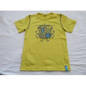 dirkje , jongens, t-shirt korte mouw , geel , legend of the century , 5 jaar  110