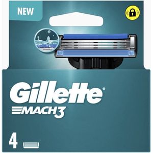 Gillette Mach3 - 4 pièces - Lames de rasoir