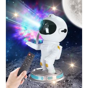 LED Astronaut Starry Projector, Galaxy Light met Afstandsbediening en Timer, Slaapkamer Plafond Projectie Lamp, Smart Star Projector Wit, Night Light Projector, Gift voor Kids Volwassenen