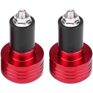 Motorfiets Grip Stuur Einden Gewicht Balans Plug - Universele 7/8 inch (22mm) Stuur - Rood .