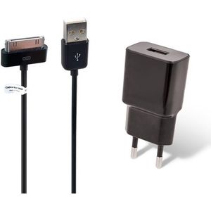 OneOne 2A lader + 3,2m USB kabel. Universele oplader adapter past op Apple iPhone 3G, 3Gs, iPhone 4, 4s, iPad 1, iPad 2, iPad 3, iPod Classic, iPod Mini, iPod Nano 1, 2, 3, 4, 5, 6, iPod Touch 1, 2, 3, 4