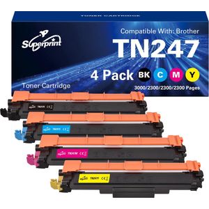 Superprint TN247 Huismerk Toner voor Brother TN-243 - Multipack 4 Toners
