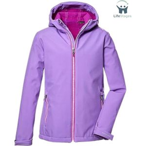 LifeStages - Zomerjas Meisje - Softshelljas-Outdoorjas Met Capuchon