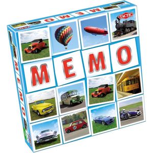 Transport Memo Tactiek - Gezelschapsspel voor 2+ spelers vanaf 3 jaar - Speel en win met kleurrijke afbeeldingen - Inclusief 72 Memokaarten