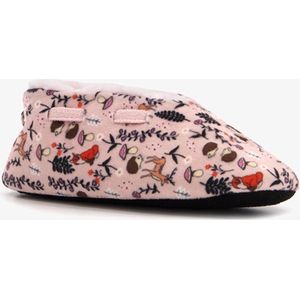 Thu!s kinder sloffen roze met herfst print - Maat 29 - Pantoffels