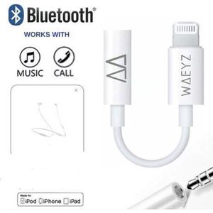 WAEYZ - Compatible iPhone Aux 3.5 mm jack naar lightning adapter Geschikt voor Apple Iphone 7/7plus/8/8plus/x/xs/xs max/11/11pro/11pro/12/13 audio kabel voor muziek luisteren en bellen met Bluetooth Functie