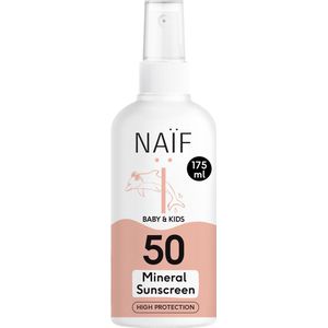 Naïf - Minerale Zonnebrand spray - Baby's & Kinderen - SPF50 - 175ml