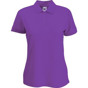 Fruit Of The Loom Vrouwen Dames-Fit 65/35 Poloshirt Korte Mouwen (Paars)