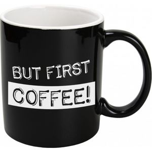 Mok - Koffie - Zwart - Wit - Coffee! Toffees