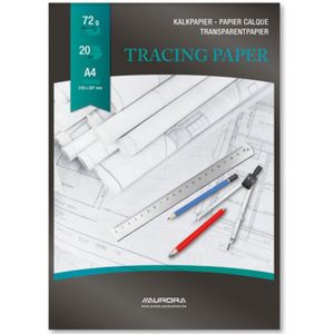 Kalkpapier - Transparantpapier - Aurora - 2 x 20 vellen - A4 - 72 gram