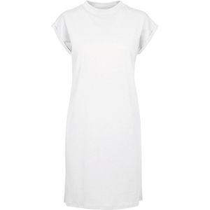 Super Oversized damesshirt 'Turtle Shoulder Dress' White - S