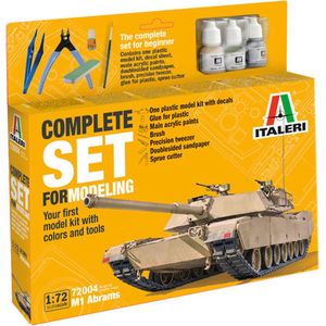 1:72 Italeri 72004 M1 Abrams Tank - Complete Set - Starter Kit Plastic Modelbouwpakket