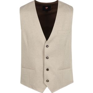 Suitable Gilet Gris Beige - Maat 48 - Heren