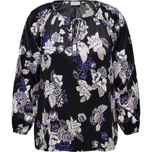 ONLY CARMAKOMA CARFRIYAY L/S BLOUSE AOP BF Dames Top - Maat 48