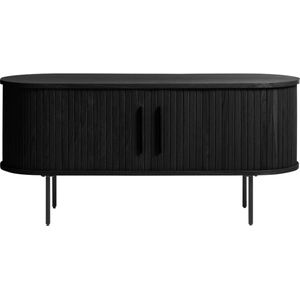 Olivine Lenn houten tv meubel zwart - 120 x 40 cm