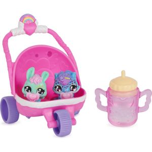 Hatchimals Alive - Hatch N' Stroll-speelset met kinderwagen en 2 minifiguren in eieren die zelf uitkomen