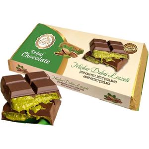 Milat Dubai chocolade 185 gram- Pistache Dubai chocolade reep- Handgemaakt
