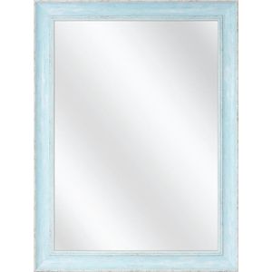 Spiegel met Lijst - Pastel Blauw - 51 x 71 cm - Sierlijk