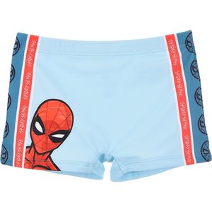 Marvel Spiderman Zwemboxer / Zwembroek - licht blauw - Maat 122/128