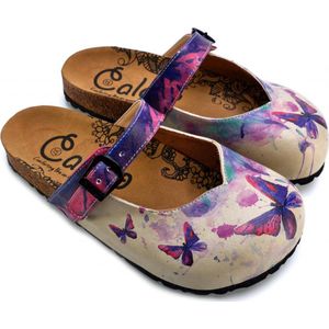 GOBY - Butterfly - Clogs - Slippers -Hoge kwaliteit - Handmade - Maat 37