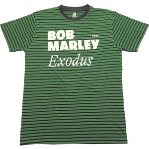 Bob Marley - Exodus Heren T-shirt - S - Groen