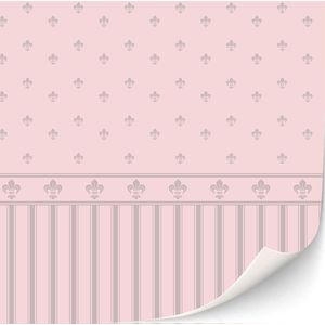 Antiek zelfklevend behang voor poppenhuizen - klassiek design - 3 vellen