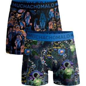 Muchachomalo Boys Boxershorts - 2 Pack - Maat 134/1140 - 95% Katoen - Jongens Onderbroeken