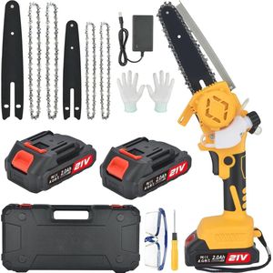 Draagbare Mini-Kettingzaag met Accu - Snoei- en Houtbewerkingsgereedschap voor Tuin en Bosbouw