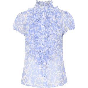 Saint Tropez LiljaSZ Crinkle SS Shirt Dames Blouse - Maat XL