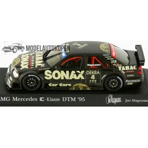 1995 Mercedes C Klasse DTM Team AMG J. Magnussen (Zwart) 1/43 Minichamps - Modelauto - Schaalmodel - Model auto - Miniatuurautos - Miniatuur auto