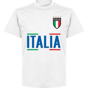 Italië Squadra Azzurra Team T-Shirt - Wit - 5XL