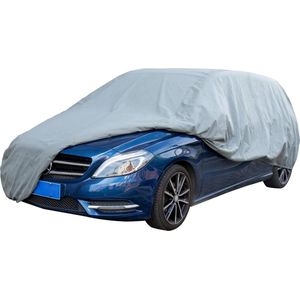 3-laagse ademende volledige garage, autohoes, lichte volledige garage, autohoes voor binnen (hatchback, 445 x 178 x 152 cm, lichtgrijs)
