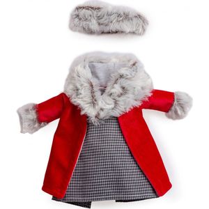 Berjuan Poppenkleding Fashion 35 Cm Textiel Rood/grijs 4-delig