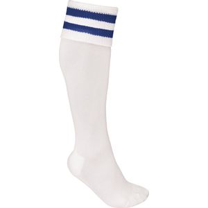 PROACT® Sportsokken Met Contraststrepen PA015 - White / Dark Royal Blue - 27/30 EU